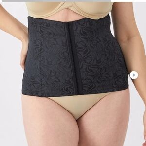 Maidenform Ultra Firm Control Waist Crincher Black Shapewear 2XL